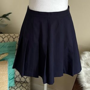 Sporting Look navy blue pleated athletic skirt- size 14